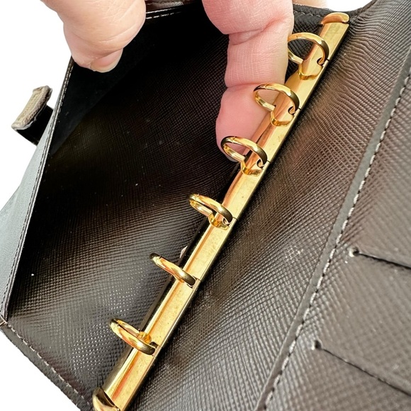 Authentic Louis Vuitton Beige & Brown Mini Lin Canvas & Leather Agenda PM - Picture 6 of 11